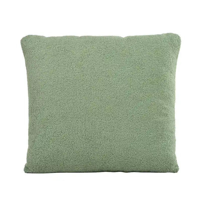 Fauteuil d'appoint baril en chenille avec pieds en bois massif et coussin lombaire