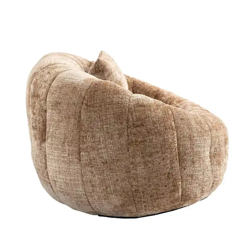 Canapé-chaise longue chenille 59" avec garnissage en mousse haute densité – Canapé de sol pour salon et chambre