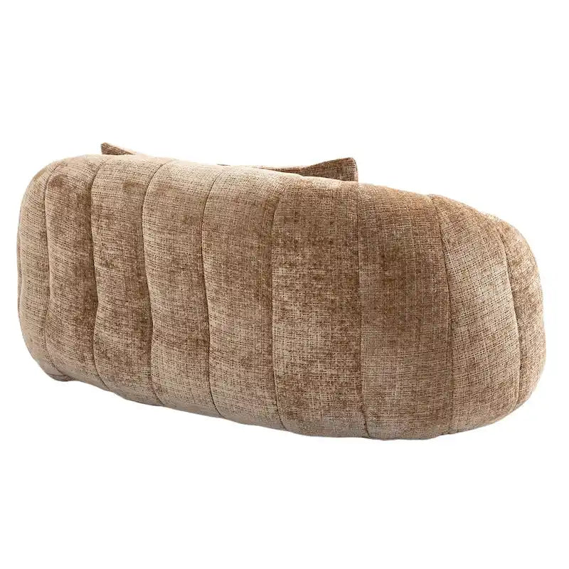 Canapé-chaise longue chenille 59" avec garnissage en mousse haute densité – Canapé de sol pour salon et chambre