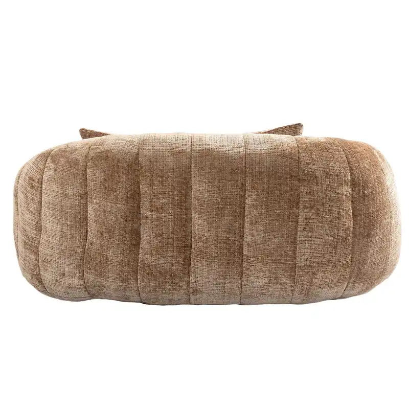 Canapé-chaise longue chenille 59" avec garnissage en mousse haute densité – Canapé de sol pour salon et chambre