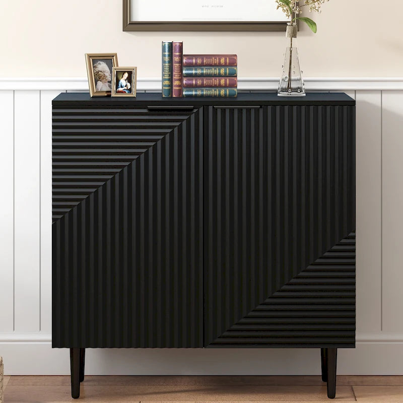 Armoire d'appoint moderne et minimaliste avec étagères réglables