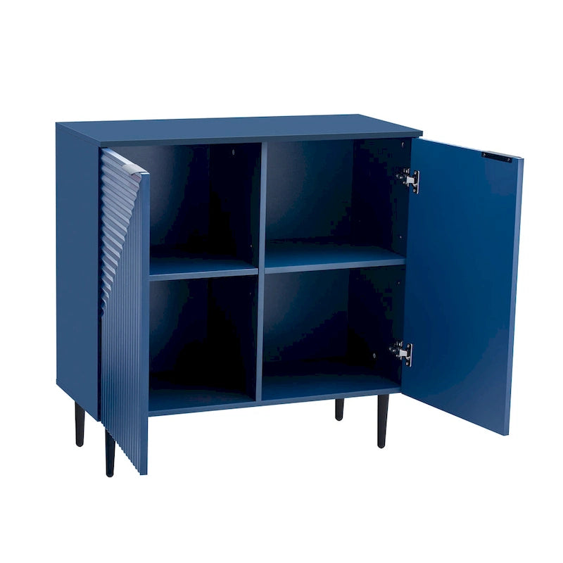 Armoire d'appoint moderne et minimaliste avec étagères réglables