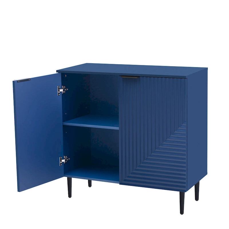 Armoire d'appoint moderne et minimaliste avec étagères réglables