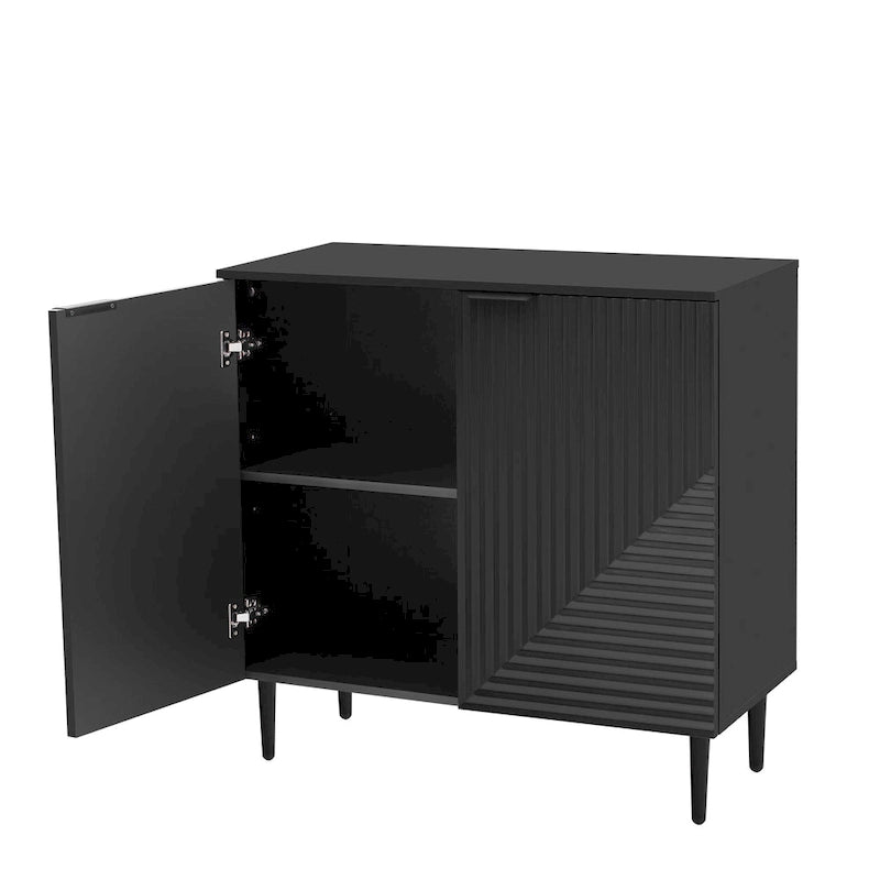 Armoire d'appoint moderne et minimaliste avec étagères réglables