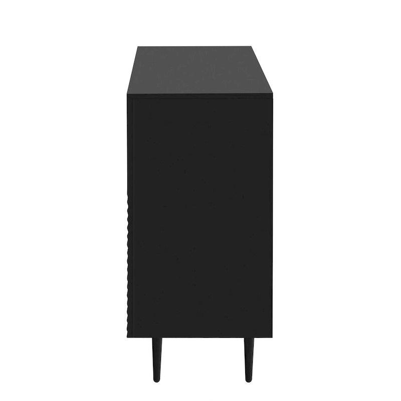 Armoire d'appoint moderne et minimaliste avec étagères réglables
