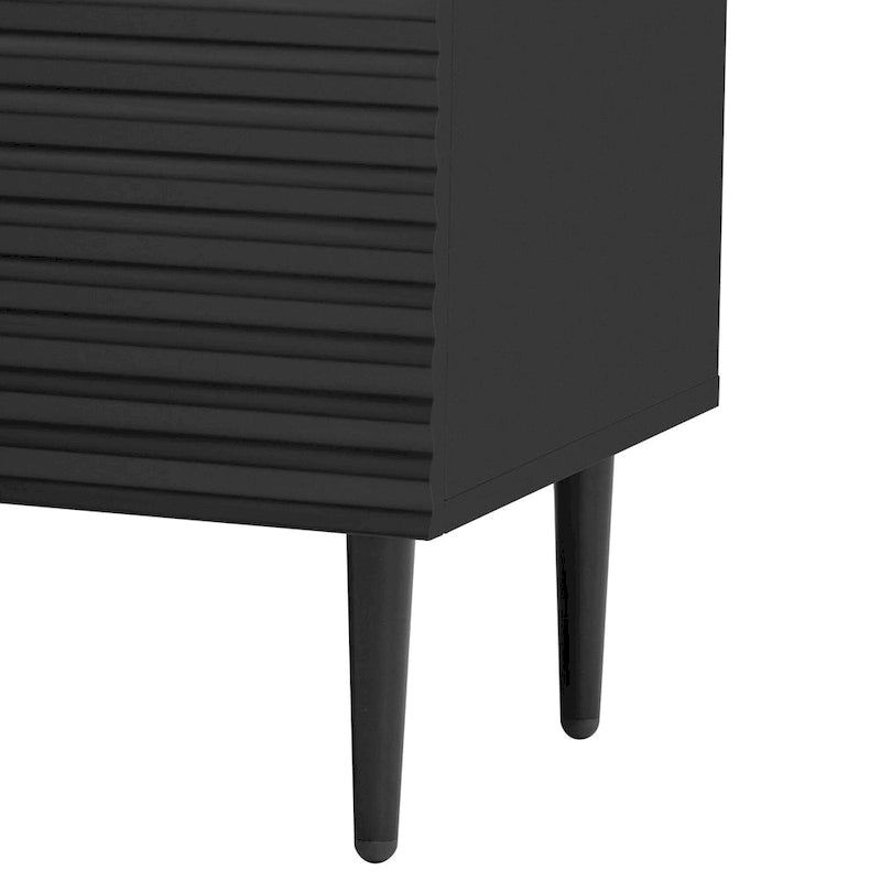 Armoire d'appoint moderne et minimaliste avec étagères réglables