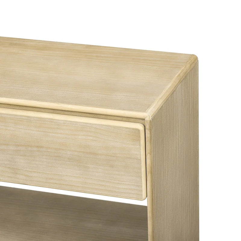 Console de style vintage avec 2 tiroirs et 2 étagères – Entrée et salon
