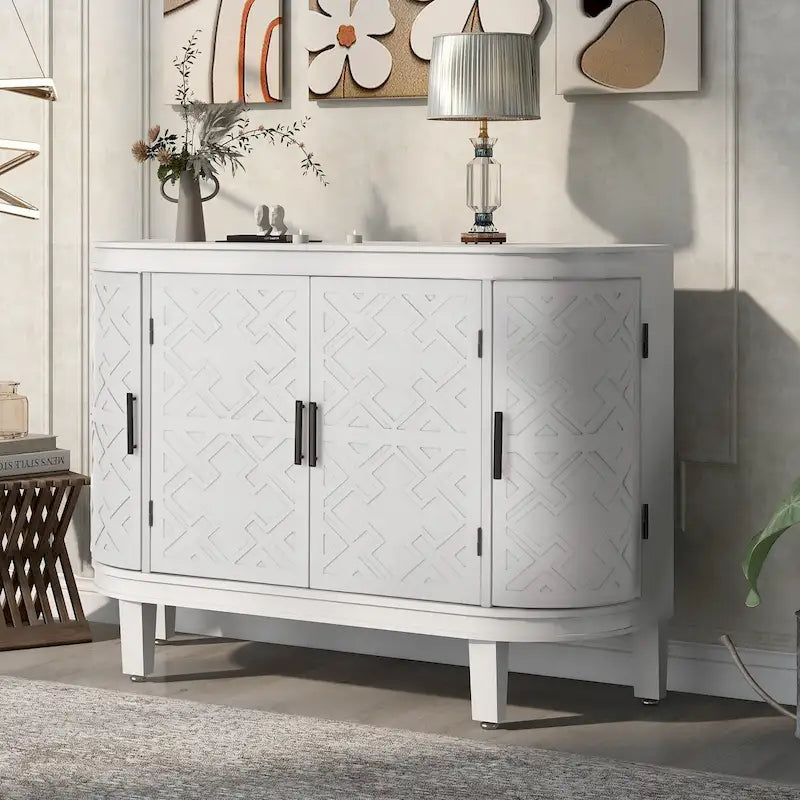 Buffet 4 portes avec motif embossé vintage