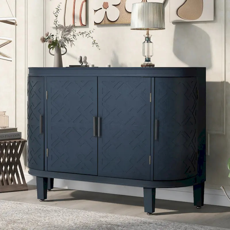 Buffet 4 portes avec motif embossé vintage