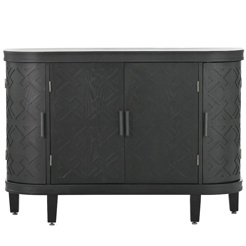 Buffet 4 portes avec motif embossé vintage