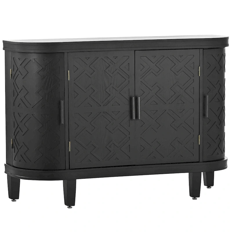 Buffet 4 portes avec motif embossé vintage