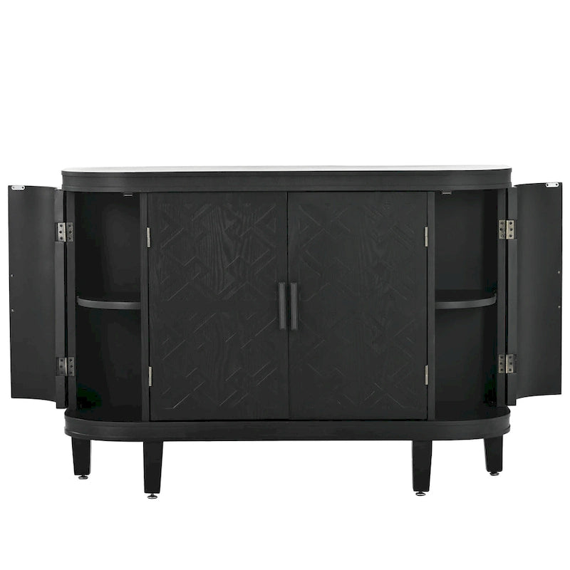 Buffet 4 portes avec motif embossé vintage