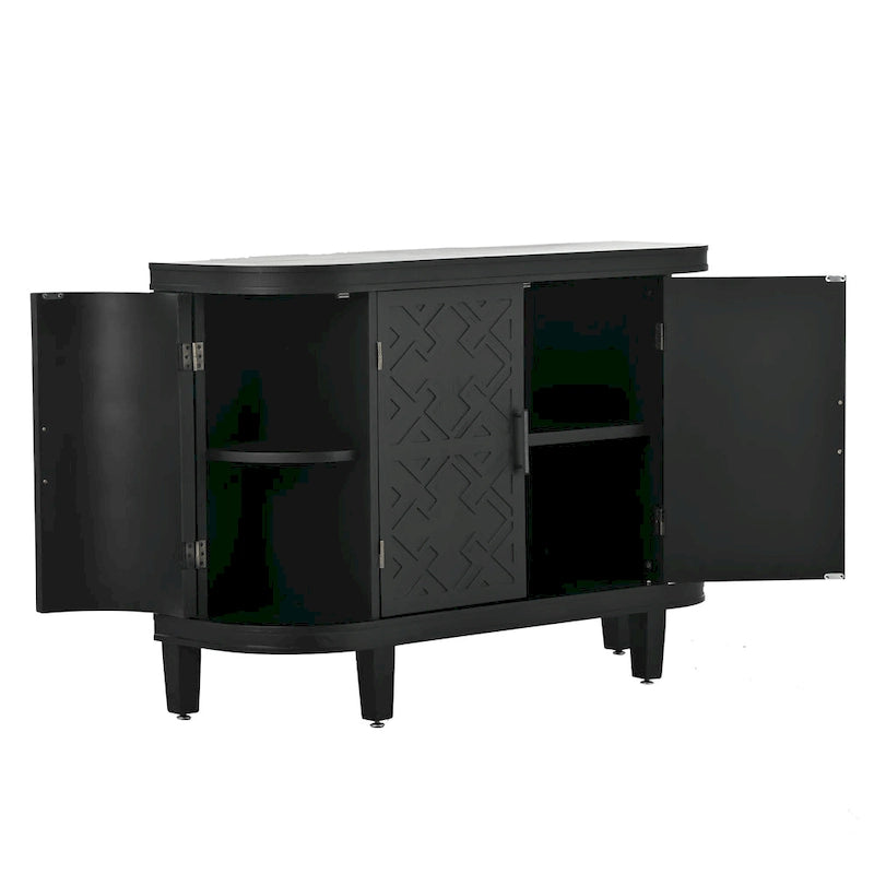 Buffet 4 portes avec motif embossé vintage