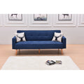 Futon de canapé-lit réglable à 3 positions avec revêtement en tissu