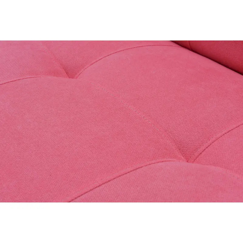 Futon de canapé-lit réglable à 3 positions avec revêtement en tissu