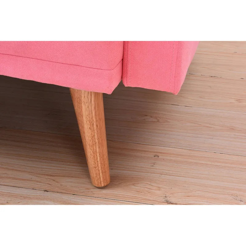 Futon de canapé-lit réglable à 3 positions avec revêtement en tissu