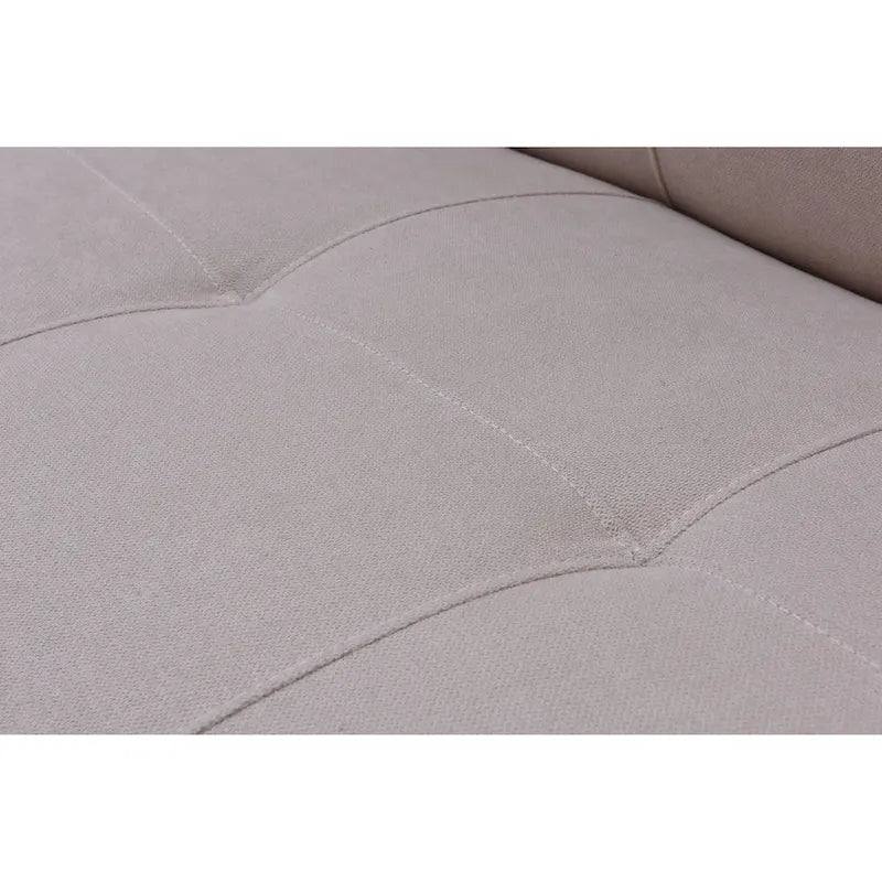 Futon de canapé-lit réglable à 3 positions avec revêtement en tissu
