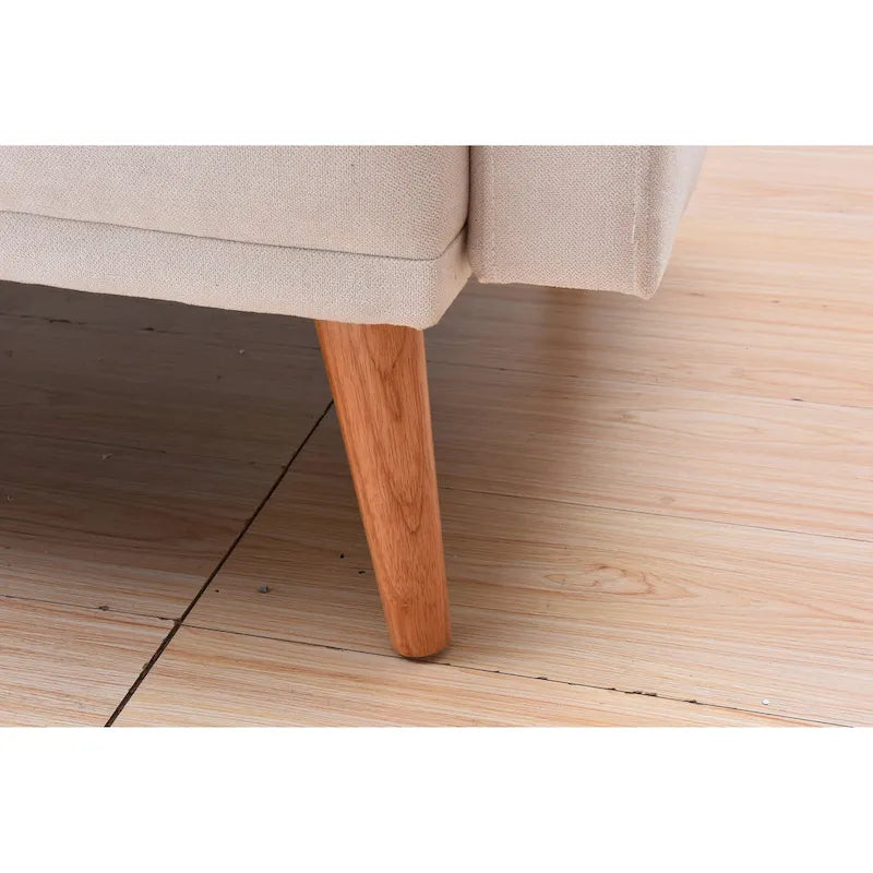 Futon de canapé-lit réglable à 3 positions avec revêtement en tissu