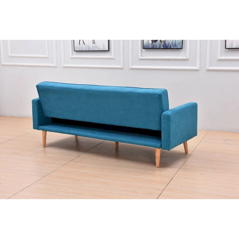 Futon de canapé-lit réglable à 3 positions avec revêtement en tissu