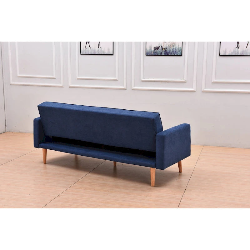 Futon de canapé-lit réglable à 3 positions avec revêtement en tissu