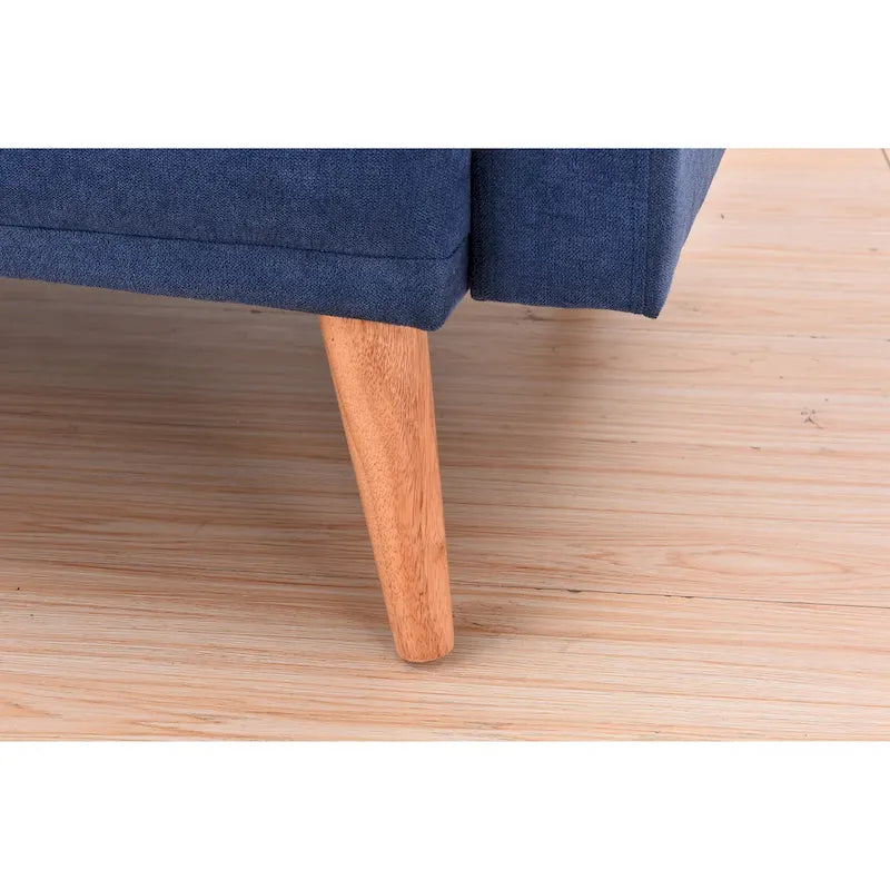 Futon de canapé-lit réglable à 3 positions avec revêtement en tissu