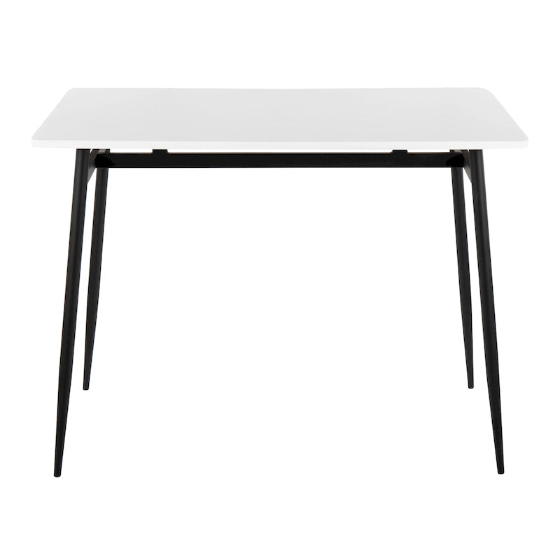 Table à manger contemporaine de hauteur comptoir style glamour avec plateau en bois et pieds en métal