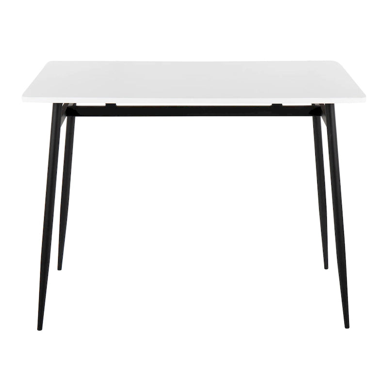Table à manger contemporaine de hauteur comptoir style glamour avec plateau en bois et pieds en métal