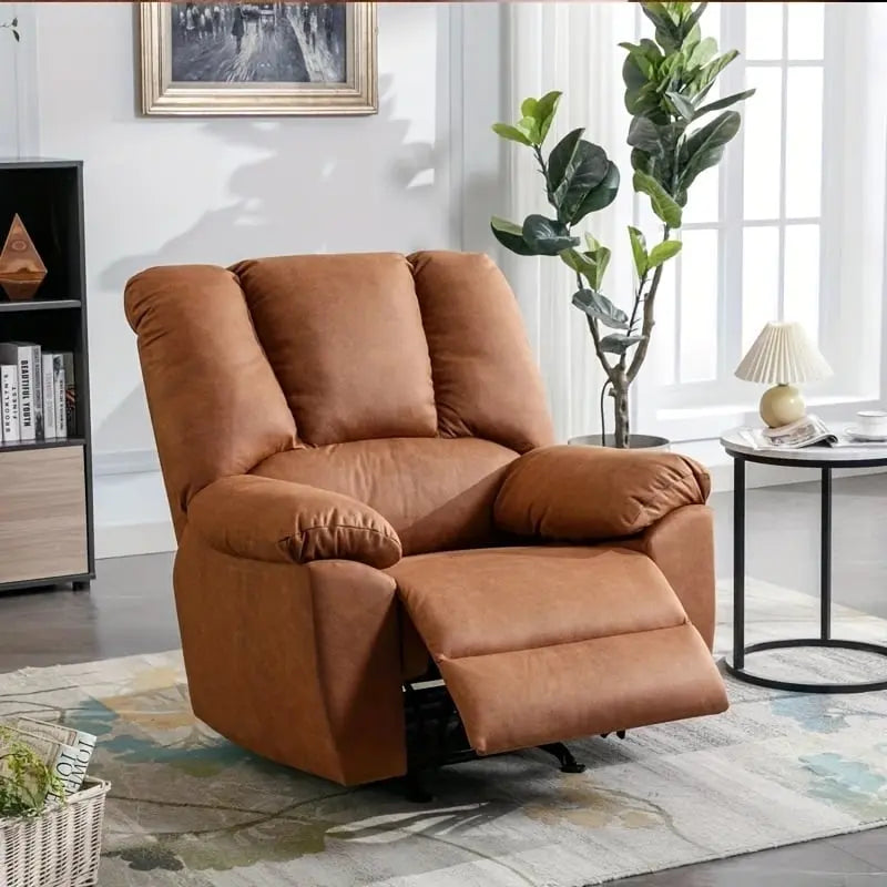 Fauteuil inclinable électrique avec appui-tête réglable et port de charge USB – Tissu chenille