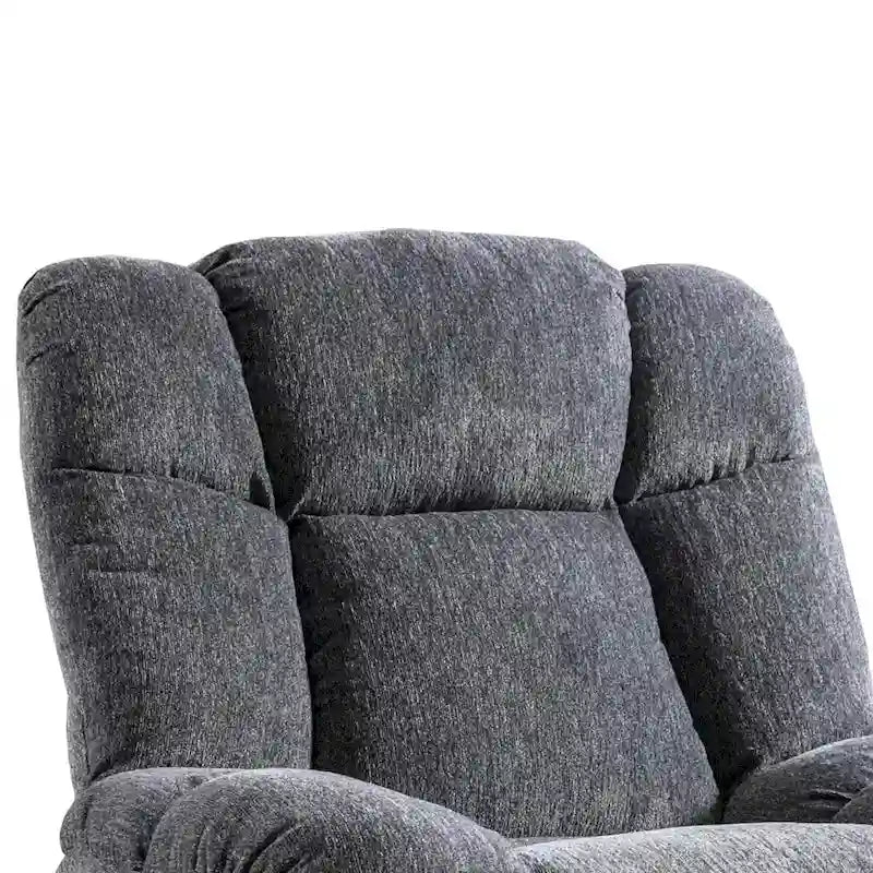 Fauteuil inclinable électrique avec appui-tête réglable et port de charge USB – Tissu chenille