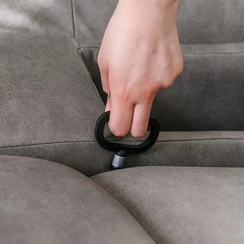 Fauteuil inclinable électrique avec appui-tête réglable et port de charge USB – Tissu chenille