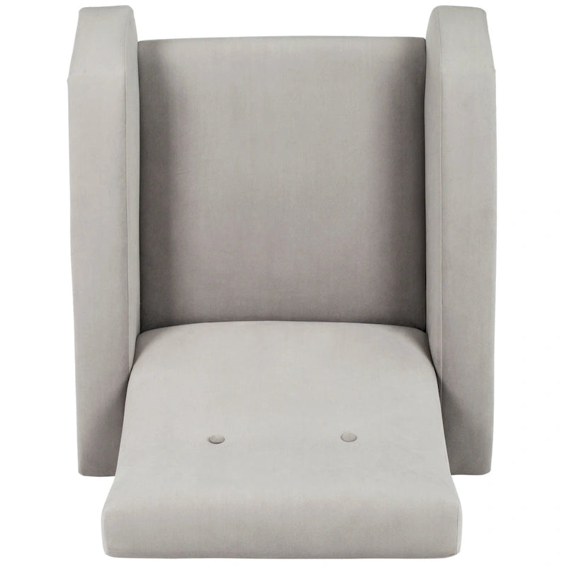 Fauteuil club rétro Mid-Century Modern avec pieds dorés
