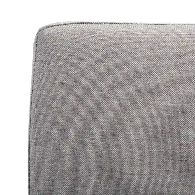 Canapé-lit futon pliable avec oreiller et revêtement en tissu aspect lin capitonné – Pieds en bois naturel