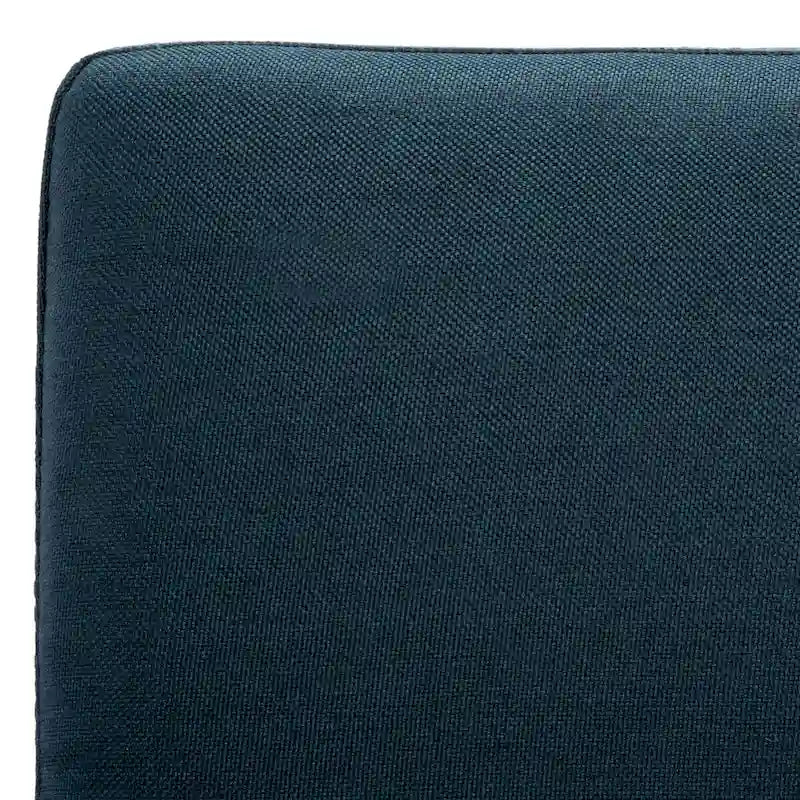 Canapé-lit futon pliable avec oreiller et revêtement en tissu aspect lin capitonné – Pieds en bois naturel