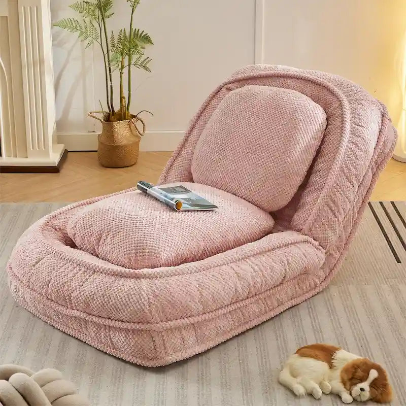 Fauteuil de sol pliable avec 5 positions réglables
