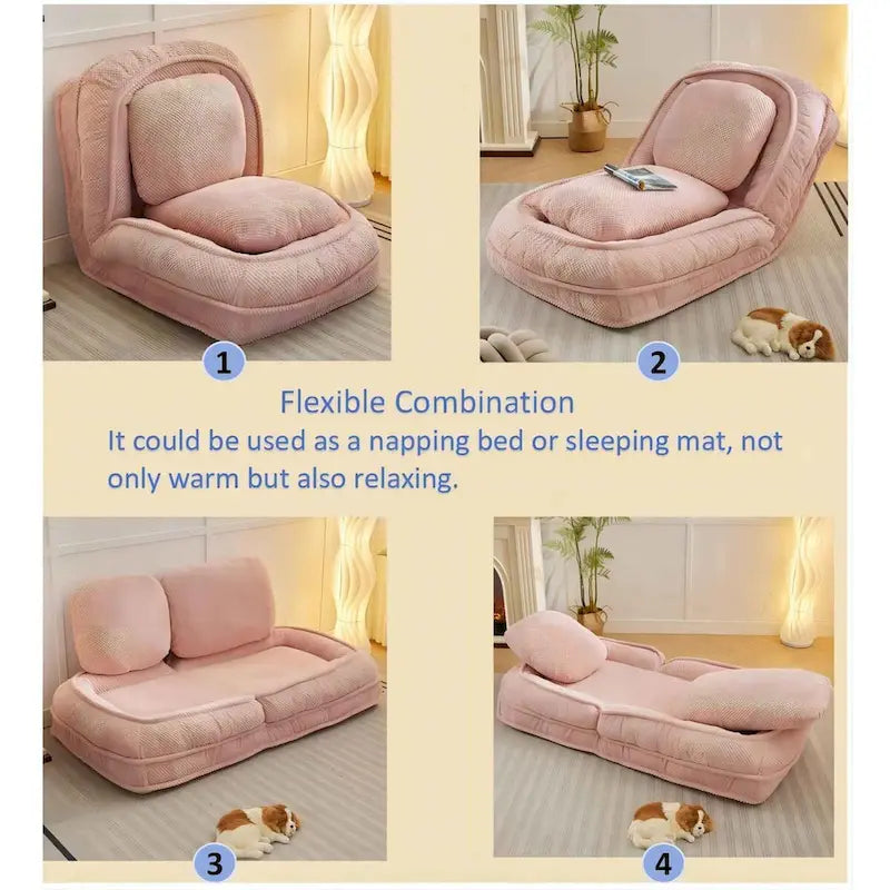 Fauteuil de sol pliable avec 5 positions réglables