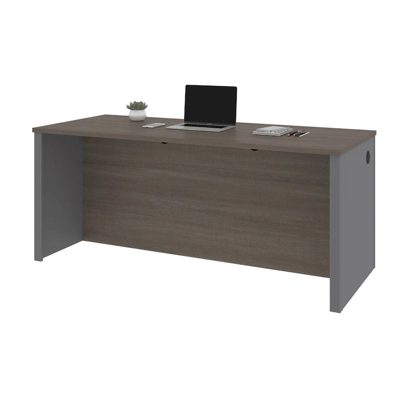 Coque de bureau de qualité commerciale de 183 cm de large avec gestion des câbles