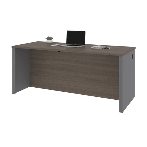 Coque de bureau de qualité commerciale de 183 cm de large avec gestion des câbles