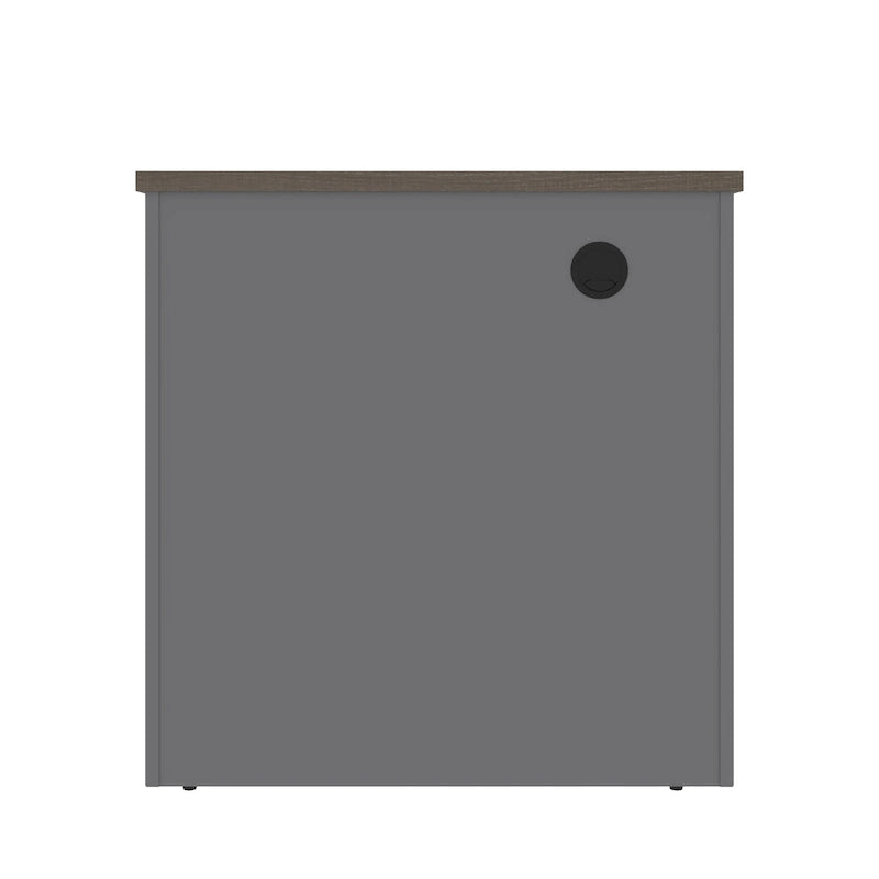 Coque de bureau de qualité commerciale de 183 cm de large avec gestion des câbles