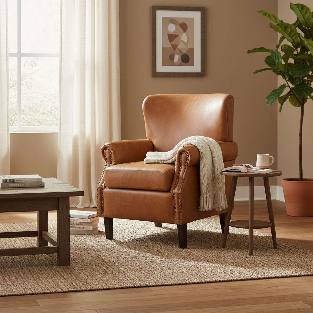 Leather Armchair Scene