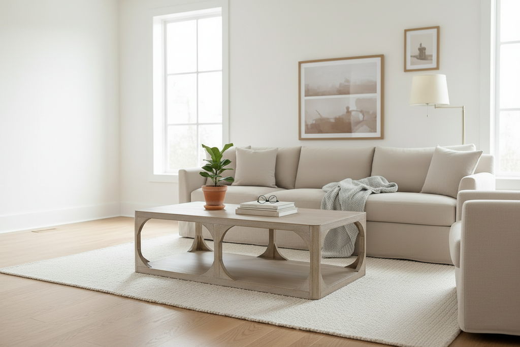 Wide angle coffee table lifestyle